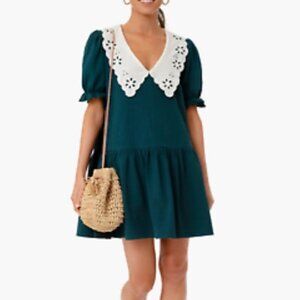 Tuckernuck Pomander Place Peacock Green Dress Women's XS
